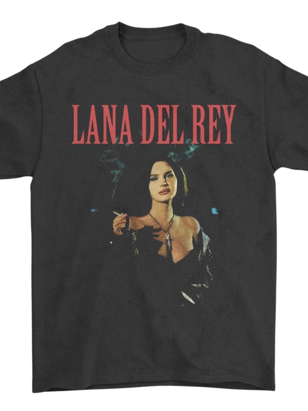 Lana Del Rey Black Graphic Band T-Shirt